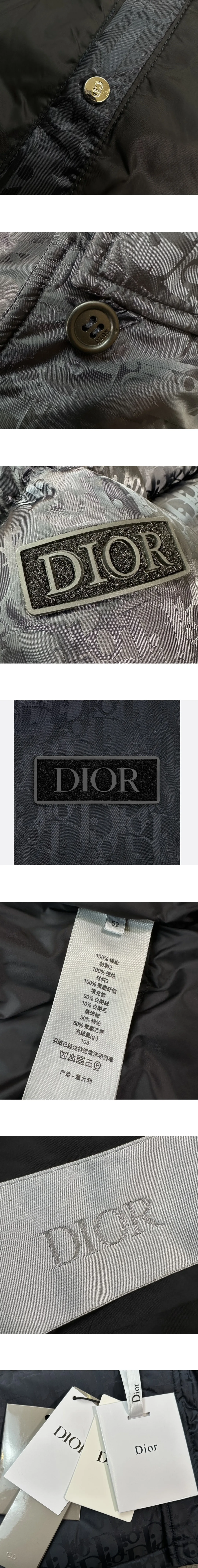 [DIOR] 남성 디올 오블리크 자카드 다운 패딩재킷