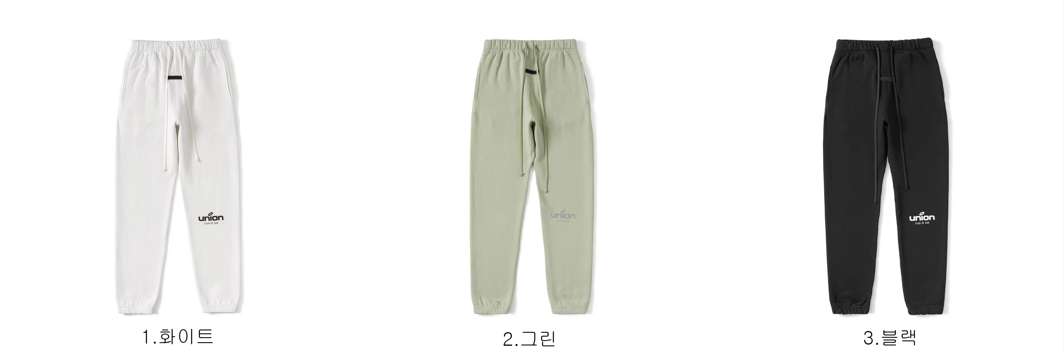 [FEAR OF GOD] 남성 피어오브갓 x 유니온 로고 빈티지 스웨트팬츠