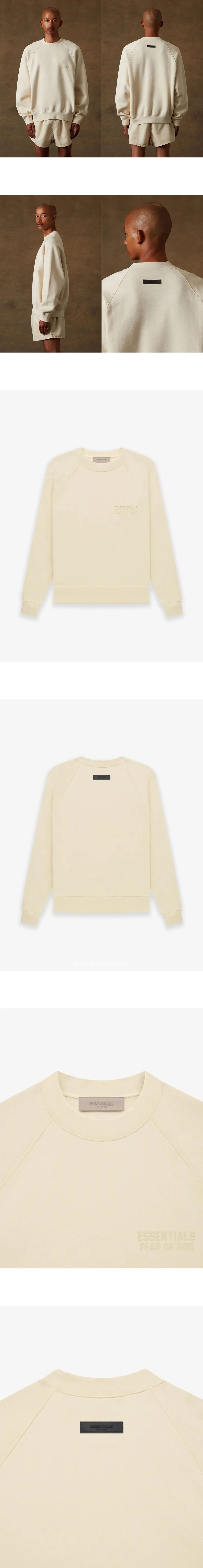 [FEAR OF GOD] 남성 피어오브갓 에센셜 클래식 로고 라운드넥 스웨트셔츠