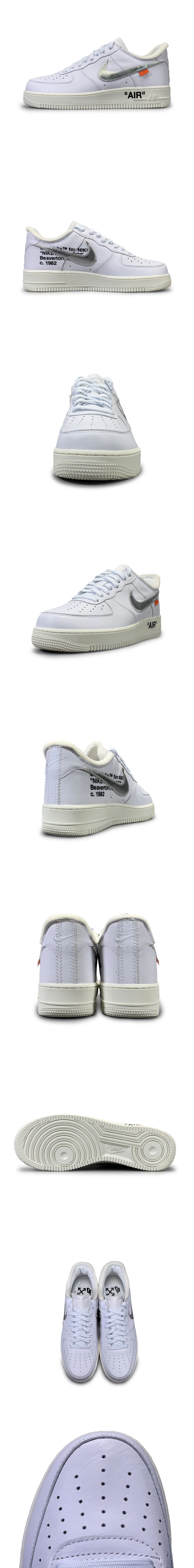 [NIKE] 나이키 x 오프화이트 에어포스 1 로우 컴플렉스콘 AO4297-100 남성용 (H12)