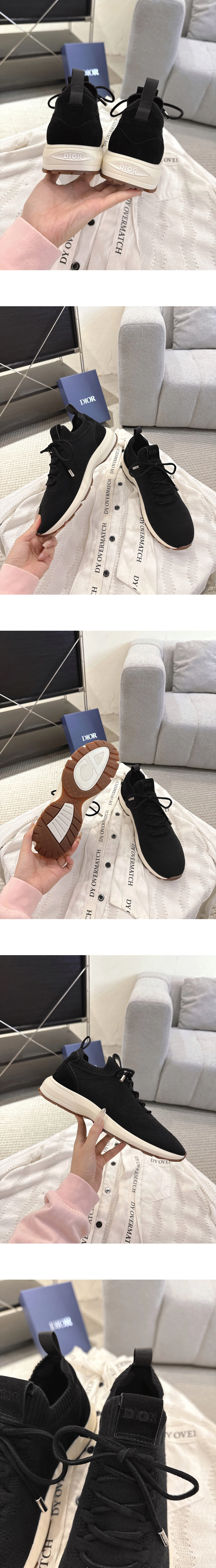 [DIOR] 디올 B80 Lounge 니트 스니커즈 블랙 3SN333AAS_H900 남성용