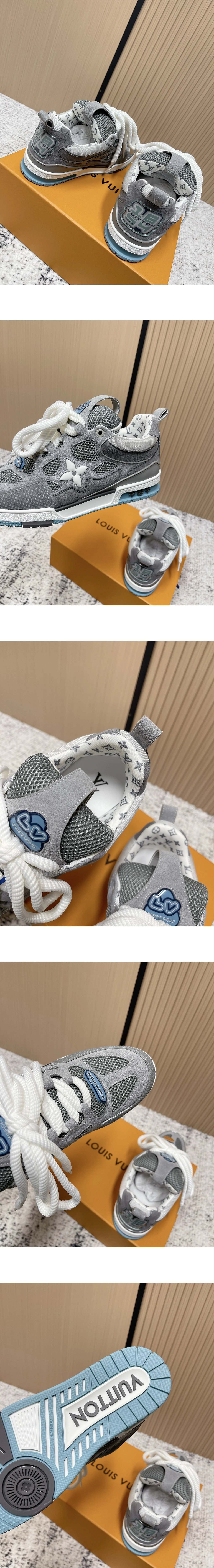 [LOUIS VUITTON] 루이비통 LV 스케이트 스니커즈 그레이 1AJ556 남녀공용