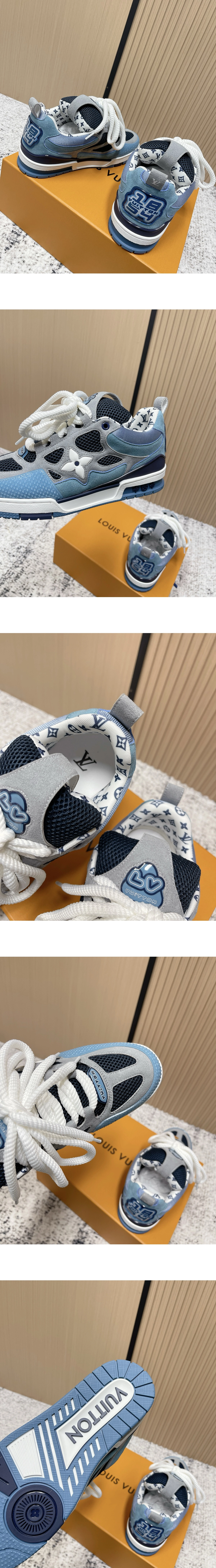 [LOUIS VUITTON] 루이비통 LV 스케이트 스니커즈 블루 1AJ537 남녀공용