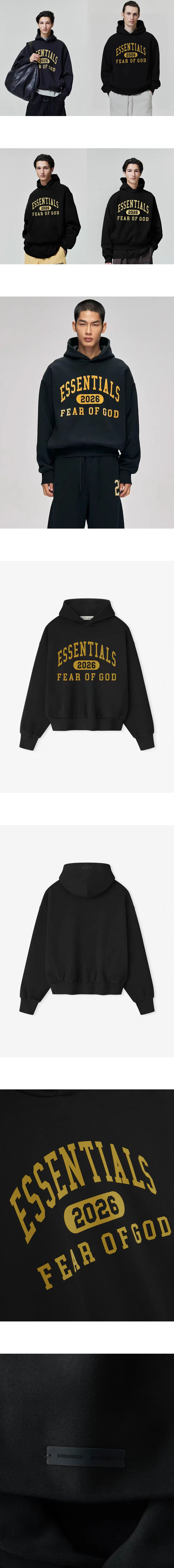 [FEAR OF GOD] 남성 피어오브갓 에센셜 홀리데이 클래식 후디