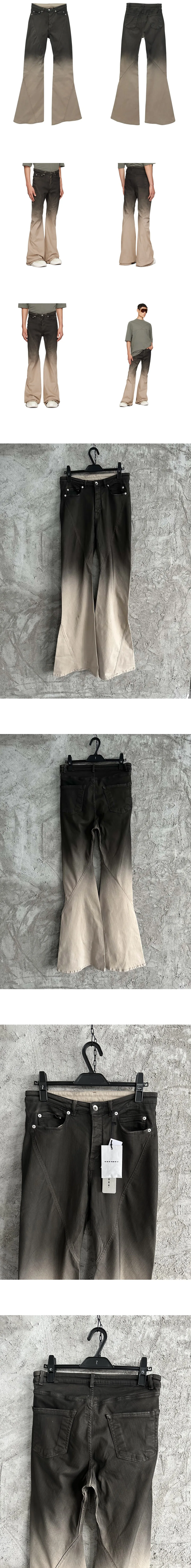 [RICK OWENS] 남성 릭오웬스 룩소르 BIAS 부츠컷 데님 팬츠