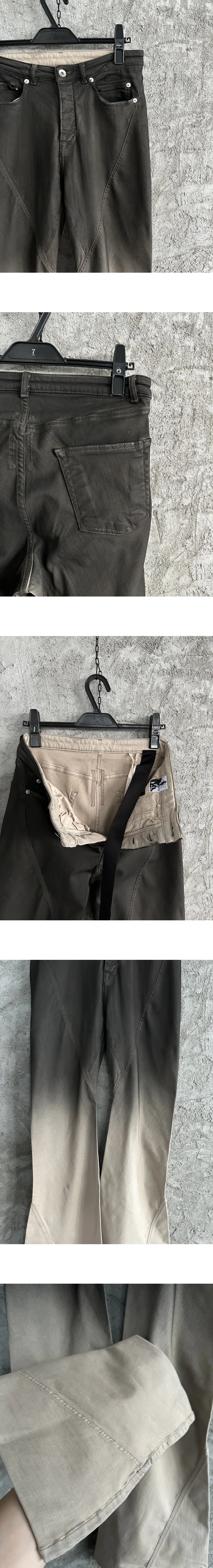 [RICK OWENS] 남성 릭오웬스 룩소르 BIAS 부츠컷 데님 팬츠