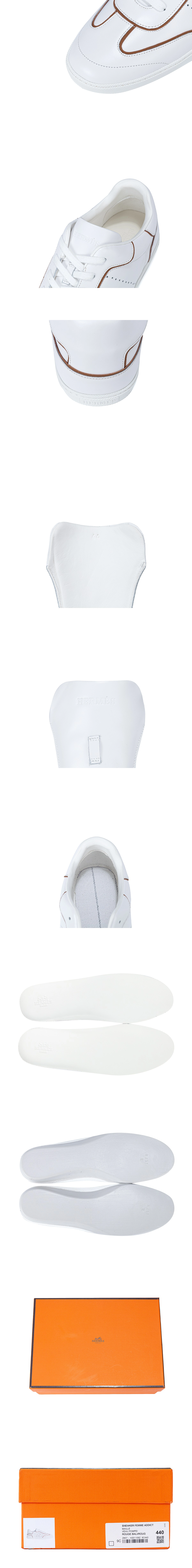 [HERMES] 에르메스 Match 스니커즈 화이트 H261000Z 91350 남녀공용 (XY)