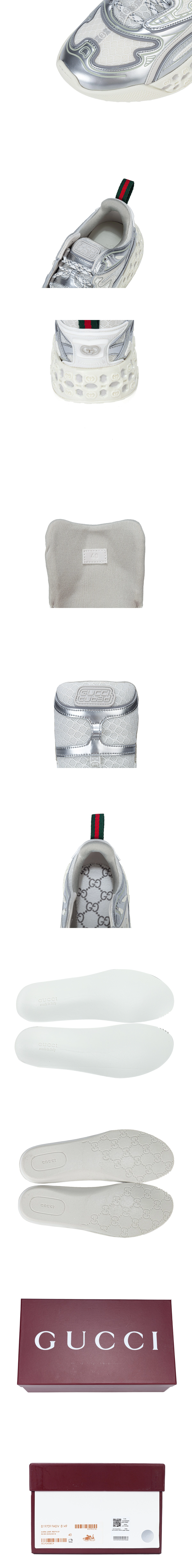 [GUCCI] 구찌 큐브3d 스니커즈 실버 828059 FAEIV 8149 남녀공용