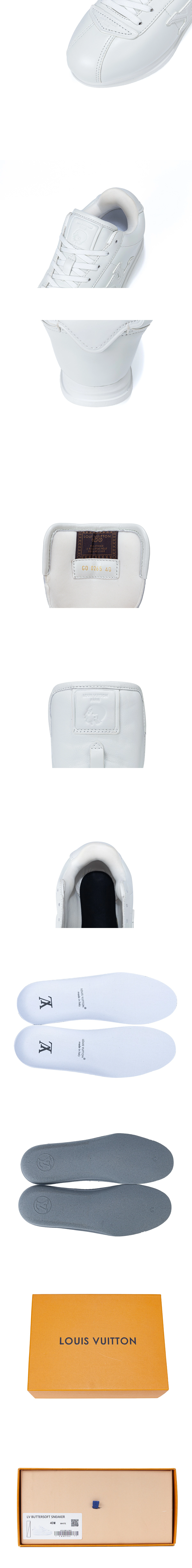 [LOUIS VUITTON] 루이비통 LV BUTTERSOFT버터소프트 스니커즈 화이트 1AIKDG 남녀공용