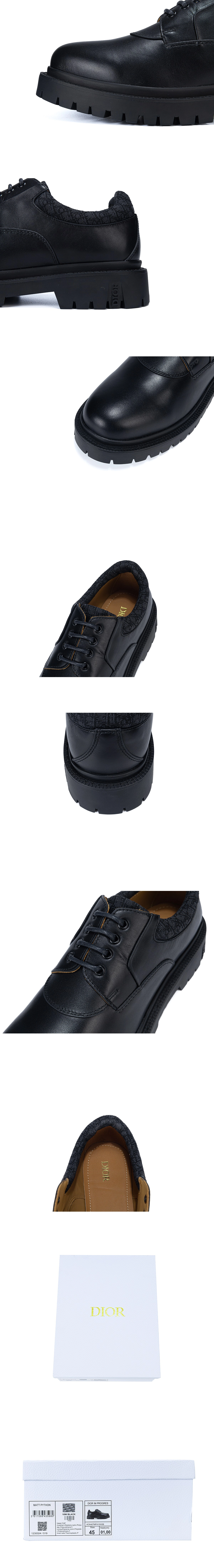 [DIOR] 디올 Explorer III 카프스킨 더비 슈즈 블랙 3DE429ABA_H900 남성용