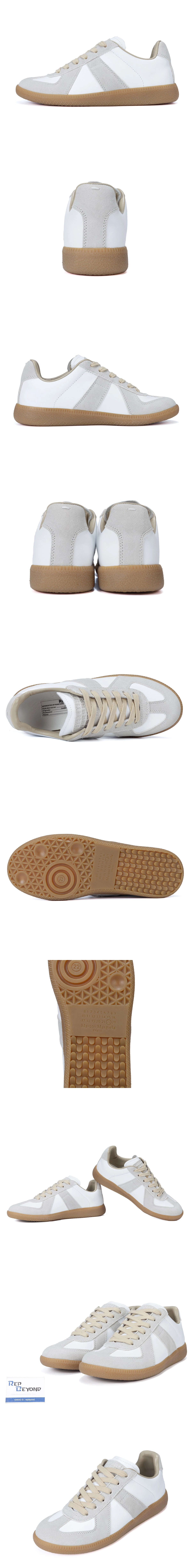 [MAISON MARGIELA]메종 마르지엘라 Replica 독일군 스니커즈 화이트그레이 남녀공용 (GO)