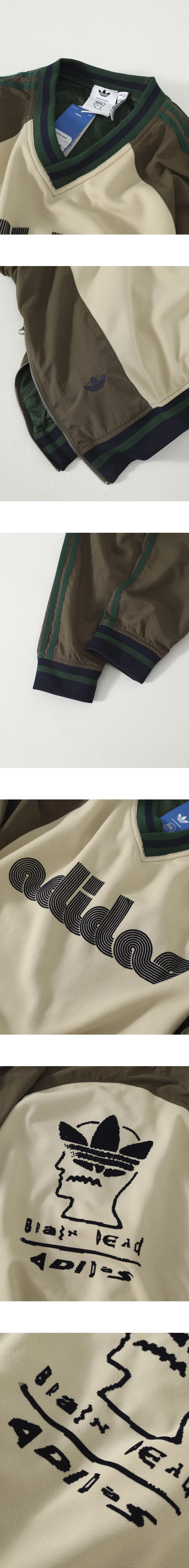 [ADIDAS] 남성 아디다스 x Brain Dead 로고 프린트 룡슬리브 스웨트셔츠