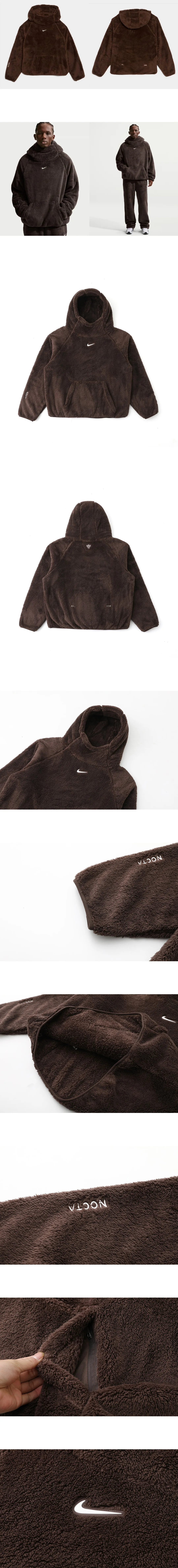 [NIKE] 남성 나이키 x NOCTA 샬레 폴러 후디 브라운