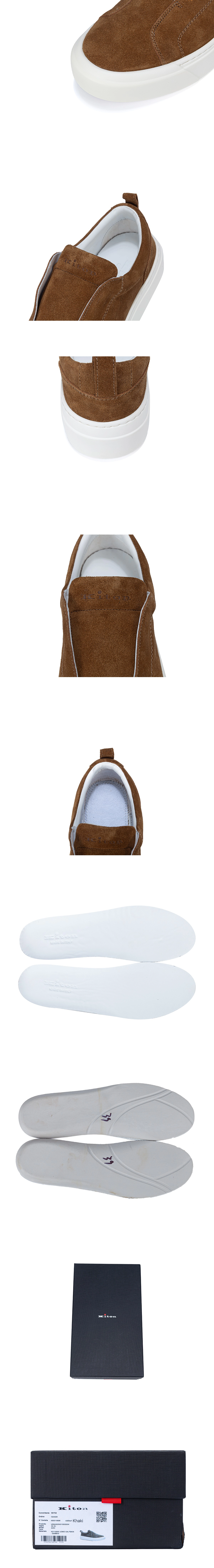[Kiton] 키톤 스웨이드 스니커즈 브라운 남성용