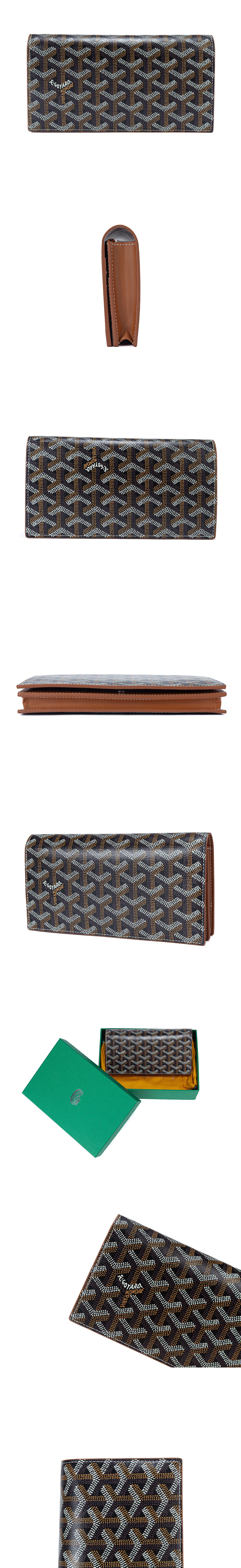 [GOYARD] 고야드 리슐리우 장지갑 블랙브라운