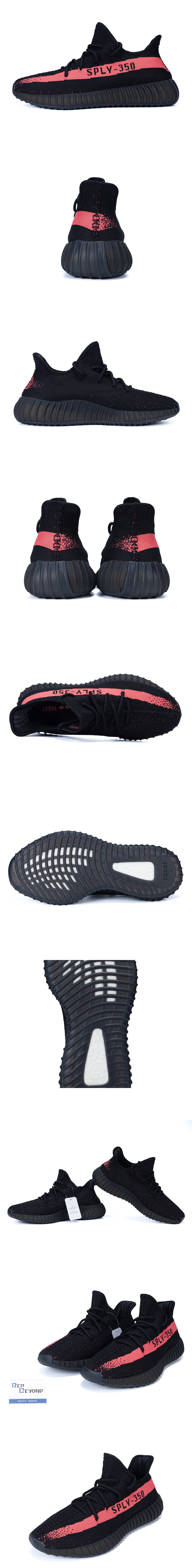 [ADIDAS] 아디다스 X 카니예웨스트 이지부스트 350v2 블랙/레드 BY9612 (PK god)