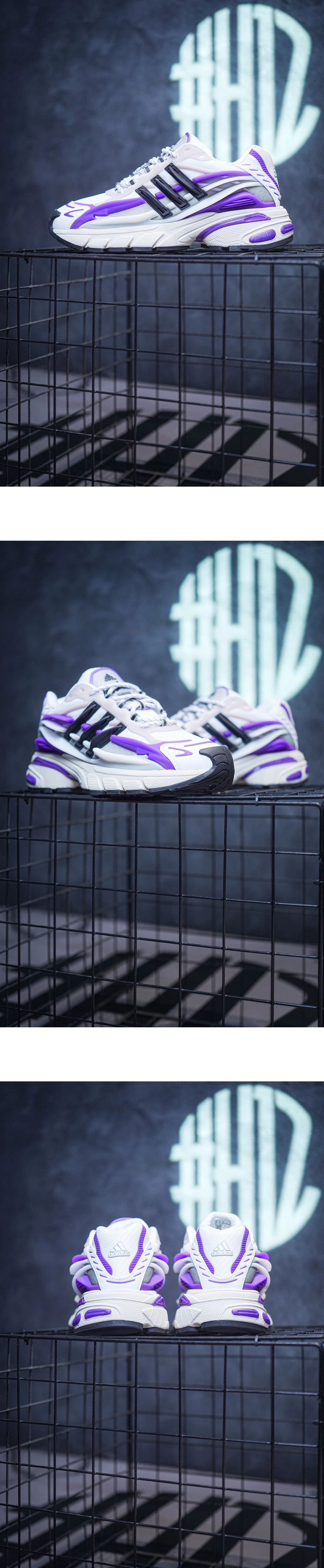 [Adidas] 아디다스 x 퍼렐 윌리엄스 아디스타 젤리피쉬 화이트퍼플 남녀공용 (H12)