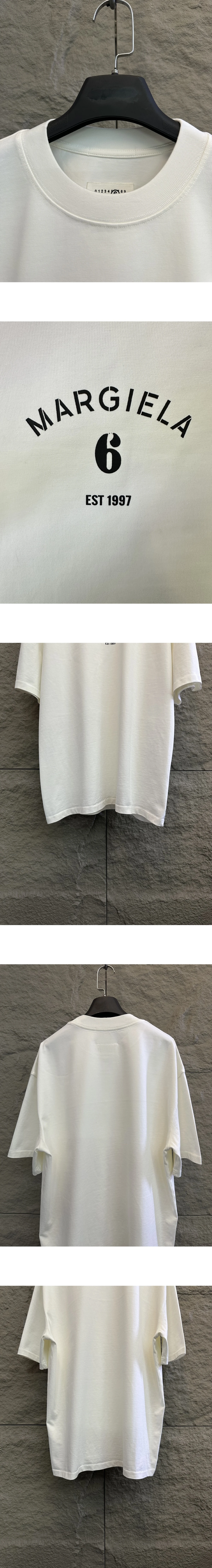 [MAISON MARGIELA] 남성 메종마르지엘라 레터링 로고 프린트 티셔츠