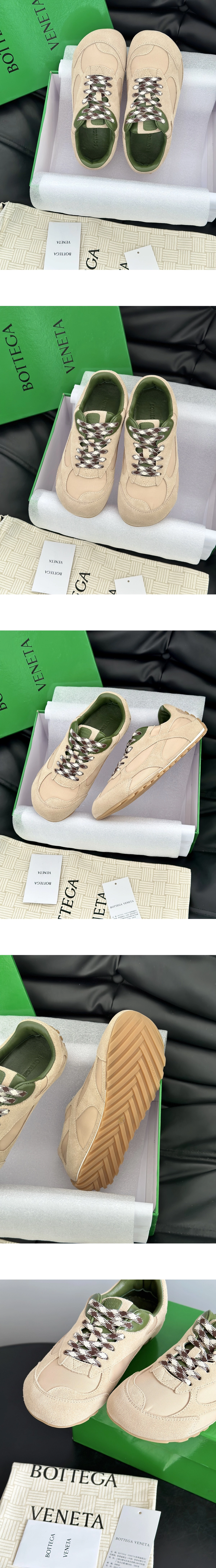 [Bottega Veneta] 보테가베네타 오르빗 플래시 스웨이드 스니커즈 베이지그린 838384V3MS29725 남녀공용
