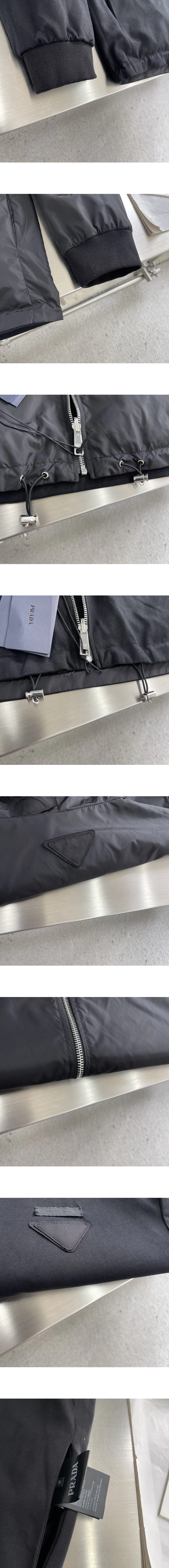 [PRADA] 남성 프라다 리버서블 저지 후드 재킷
