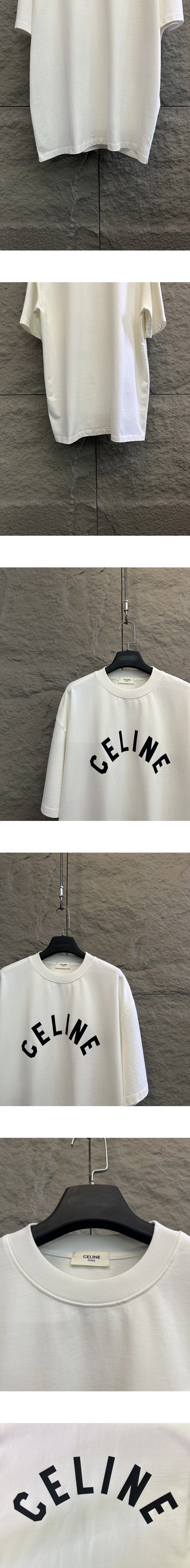 [CELINE] 남성 셀린느 로고 코튼 저지 티셔츠