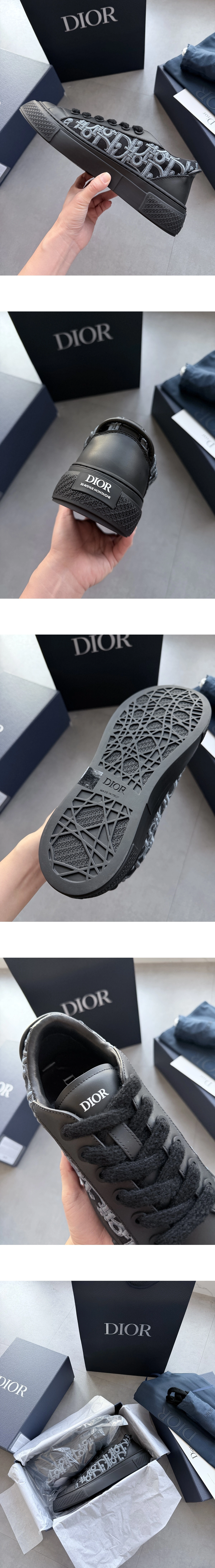[DIOR] 디올 B33 스핀 소가죽 스니커즈 3SN303ZYQ_H968 남성용