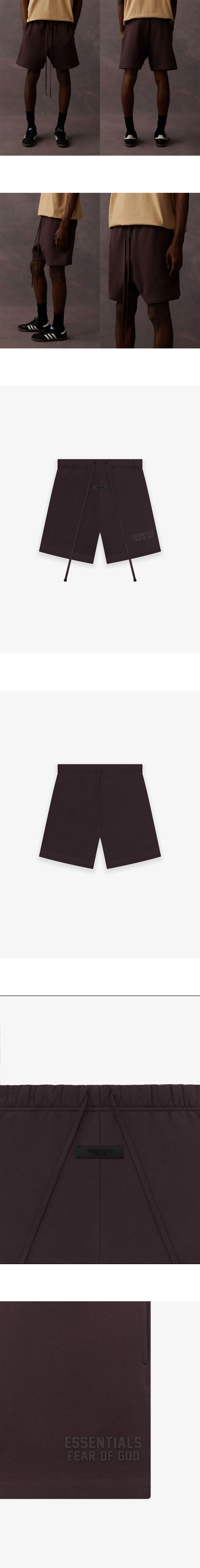 [FEAR OF GOD] 남성 피어오브갓 에센셜로고 드로스트링 스웨트 쇼츠