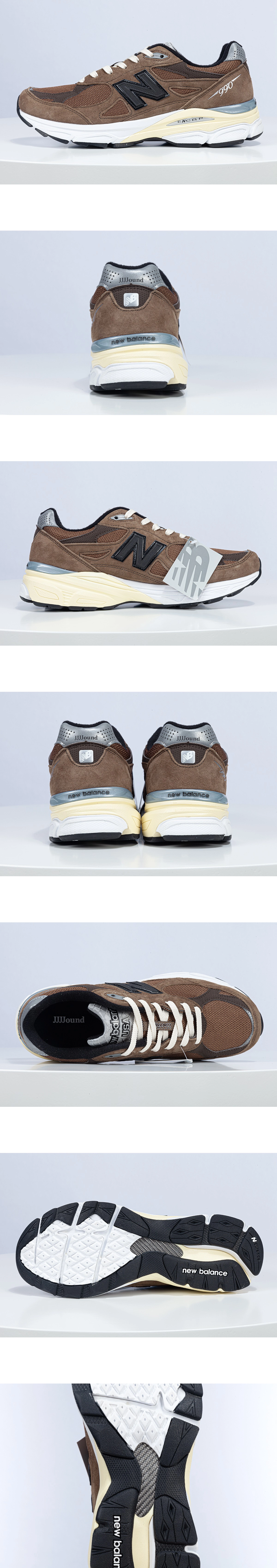 [NEW BALANCE] 뉴발란스 x JJJ자운드 990v3 메이드 인 USA 몬트리올 브라운 M990JB3 남성용 (SW)