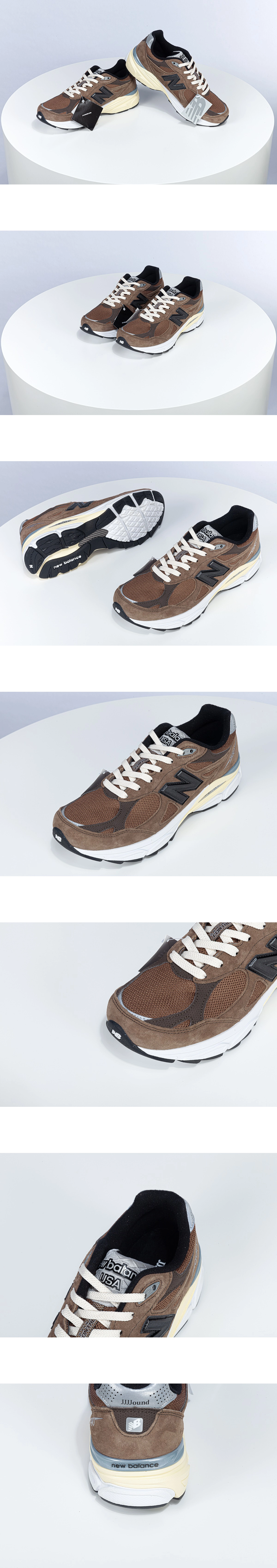 [NEW BALANCE] 뉴발란스 x JJJ자운드 990v3 메이드 인 USA 몬트리올 브라운 M990JB3 남성용 (SW)