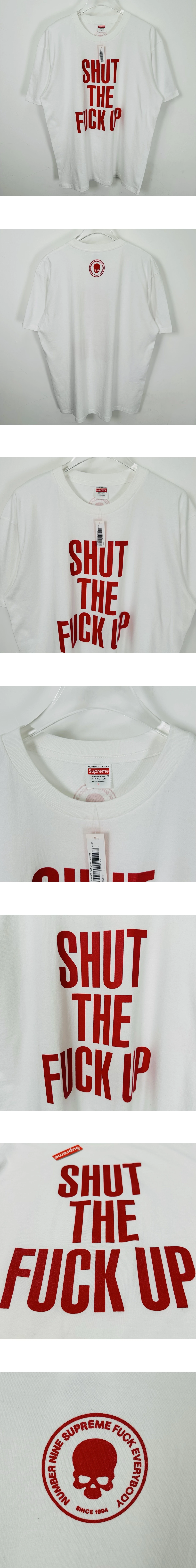 [Supreme] 남성 슈프림 x 넘버 나인 셧 업 25FW 티셔츠