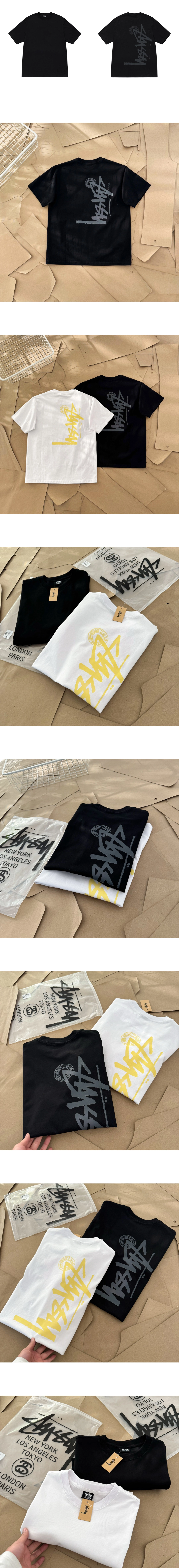 [STUSSY] 남성 스투시 부아나 스탁 프린트 쇼트슬리브 티셔츠
