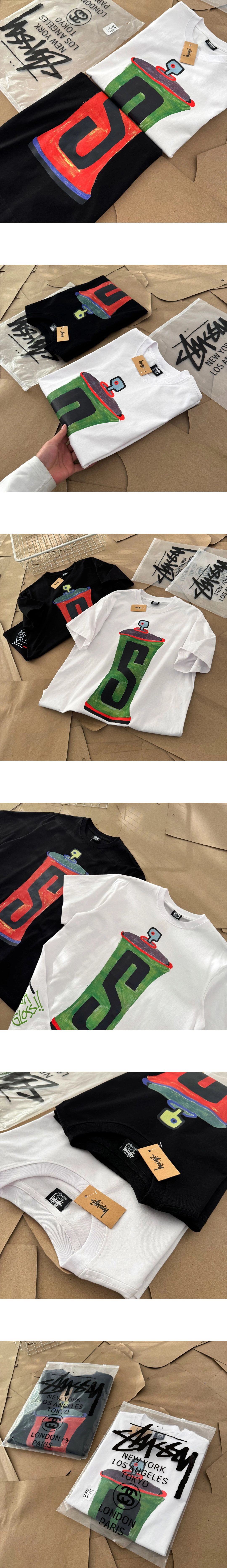 [STUSSY] 남성 스투시 스프레이 캔 프린트 티셔츠