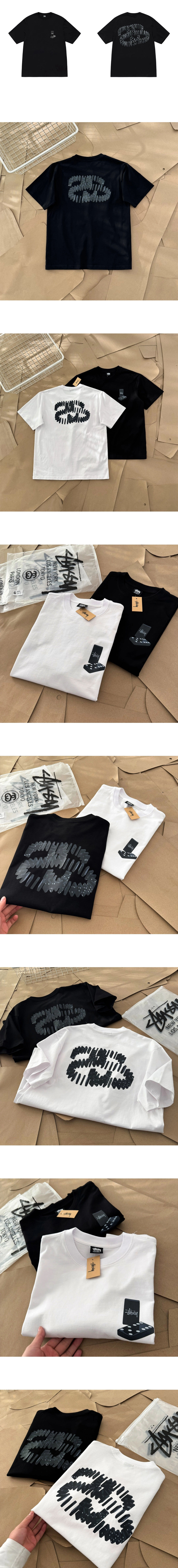 [STUSSY] 남성 스투시 도미노프린트티셔츠