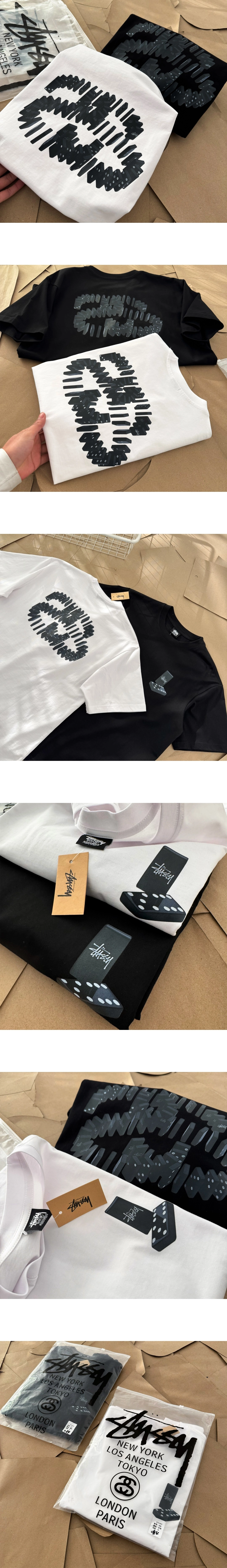 [STUSSY] 남성 스투시 도미노프린트티셔츠