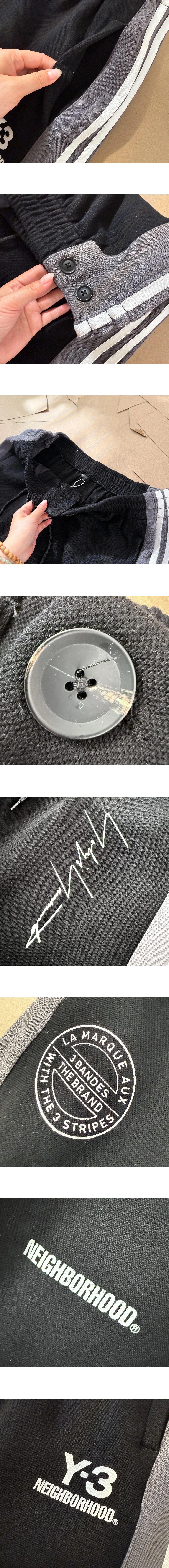 [Yohji Yamamoto] 남성 요지야마모토 x 네이버후드 로고 디테일 트랙 재킷