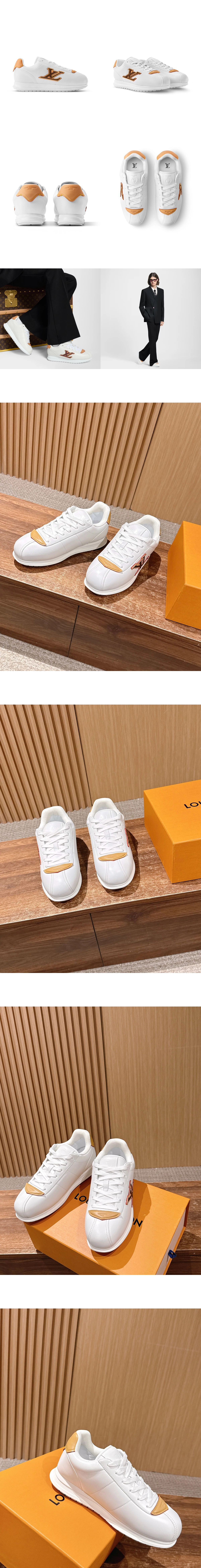 [LOUIS VUITTON] 루이비통 LV 버터소프트 스니커즈 화이트 1AJAQ9 남녀공용