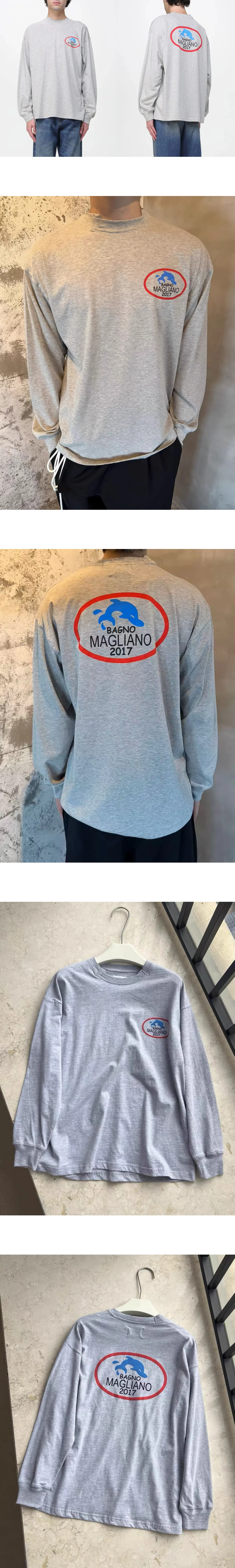 [Magliano] 남성 마글리아노 로고 프린트 롱슬리브 티셔츠