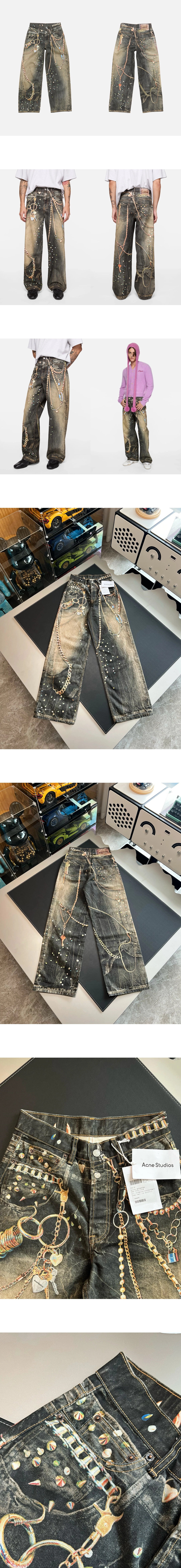 [ACNE STUDIOS] 남성 아크네스튜디오 루즈 핏 트롱프뢰유 진