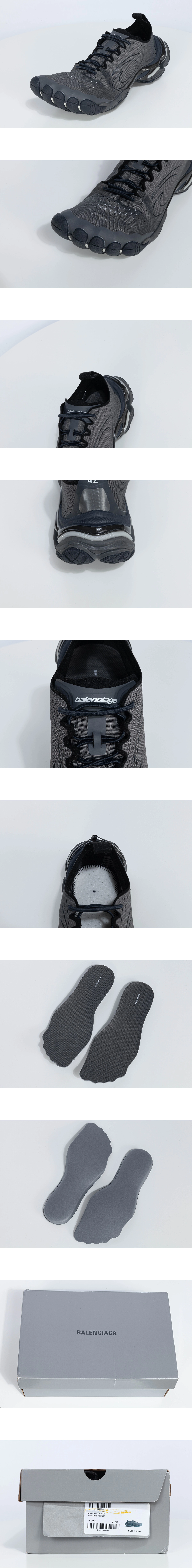 [BALENCIAGA] 발렌시아가 아나토믹 러너 스니커즈 그레이 829106WANRN1100 남성용 (XA)