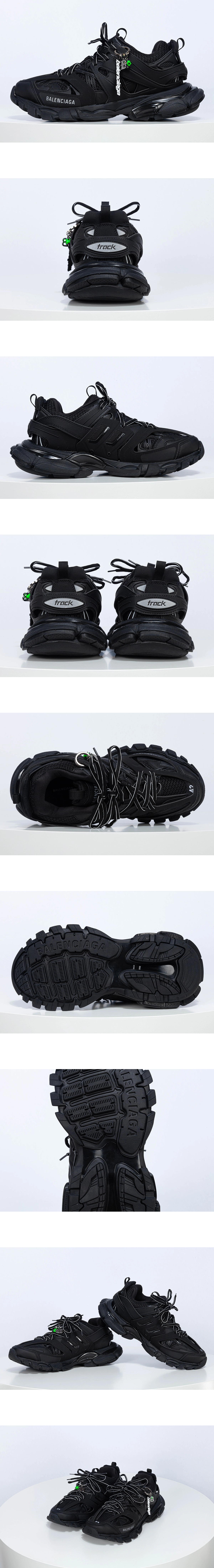 [BALENCIAGA] 발렌시아가 트랙 참 스니커즈 블랙 542023WTRHM1000 남녀공용(VG)