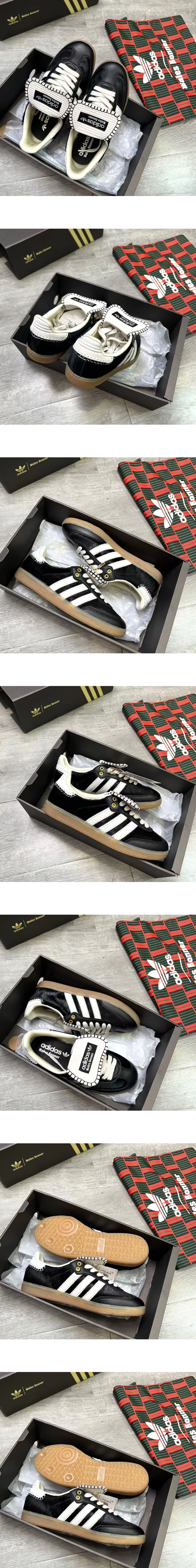 [ADIDAS] 아디다스 x 웨일스 보너 오리지널스 삼바 코어 블랙 크림 화이트 IE0580 남녀공용