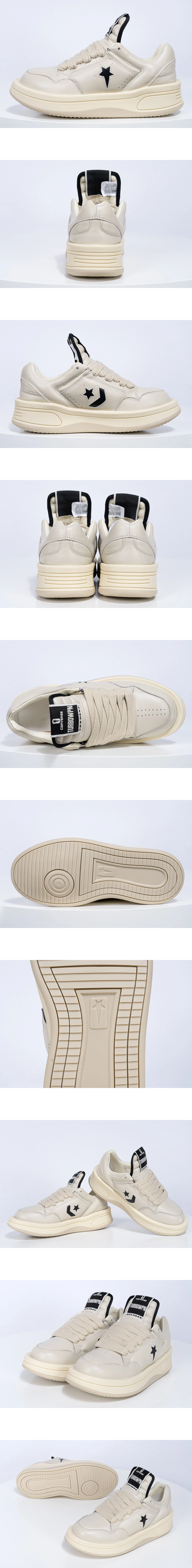 [Rick Owens] 릭오웬스 다크쉐도우 x 컨버스 터보웨폰 로우탑 스니커즈 펠리칸 남녀공용