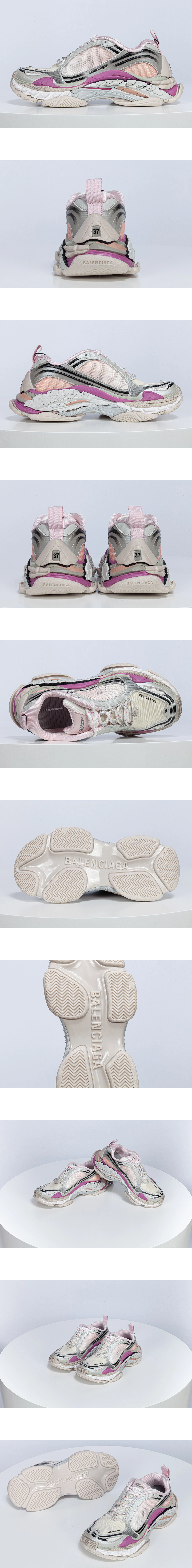 [BALENCIAGA] 발렌시아가 트리플 S.2 그래디언트 스니커즈 퍼플 865851WTR2G6800 여성용 (AB)