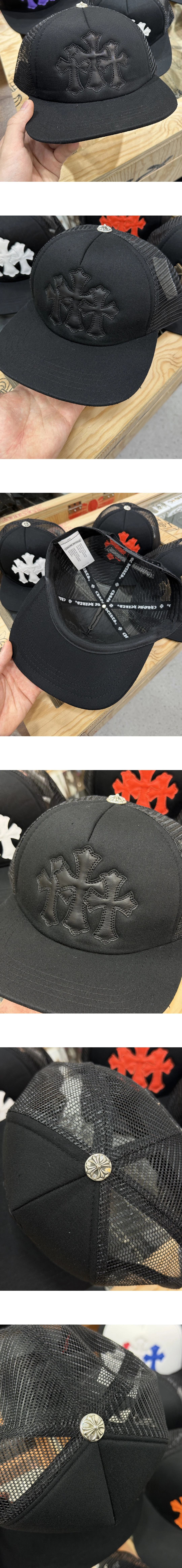 [CHROME HEARTS] 크롬하츠 쓰리 크로스 패치 트럭커 햇