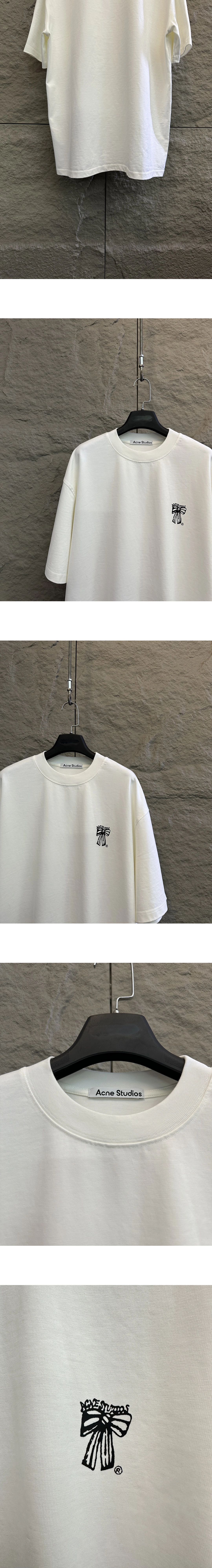 [ACNE STUDIOS] 남성 아크네스튜디오 리본 로고 티셔츠