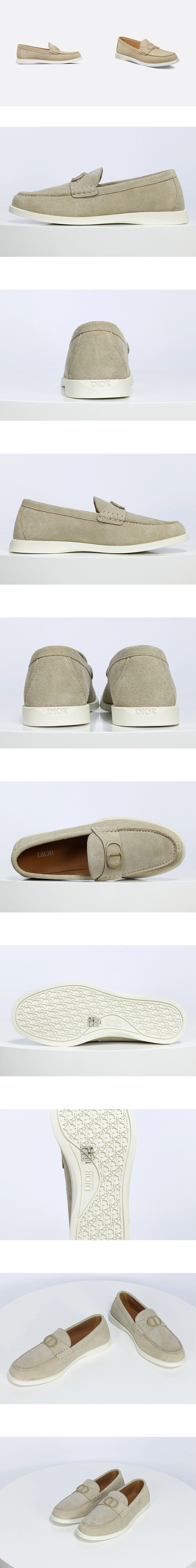 [DIOR] 디올 Granville 스웨이드 로퍼 베이지 3LO169ZSI_H100 남성용