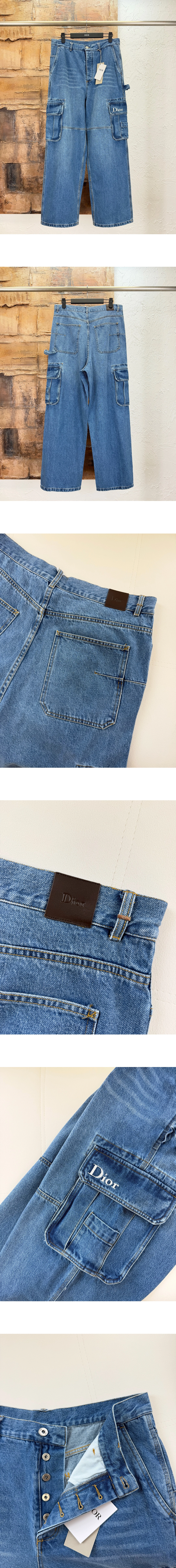 [DIOR] 남성 디올 코튼 트윌 카고 진