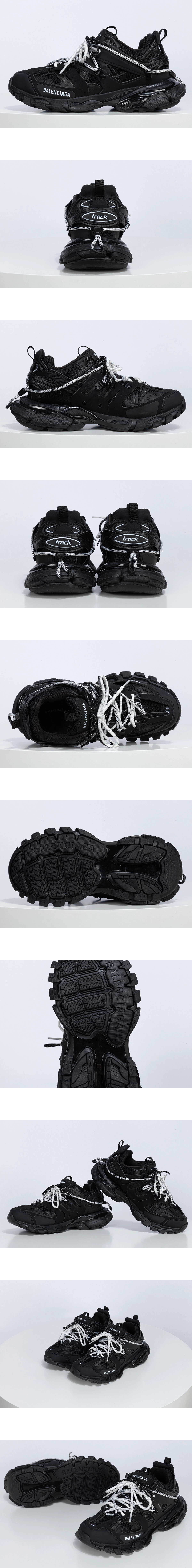 [BALENCIAGA] 발렌시아가 트랙 트레일 레이스 스니커즈 블랙 800592WTRHK1090 남녀공용 (VG)