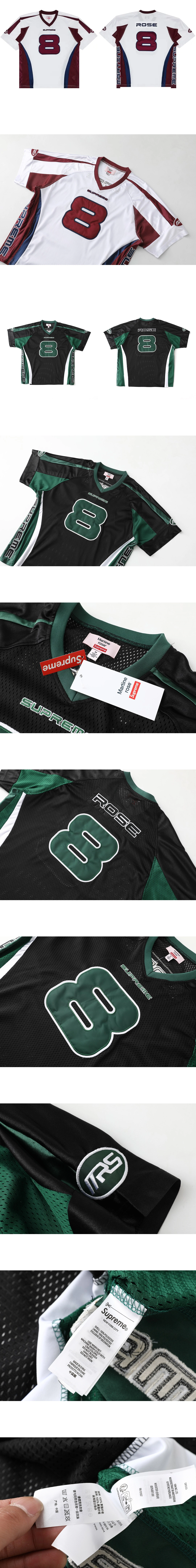 [Supreme] 남성 슈프림 x 마틴 로즈 풋볼 저지 쇼트슬리브 티셔츠