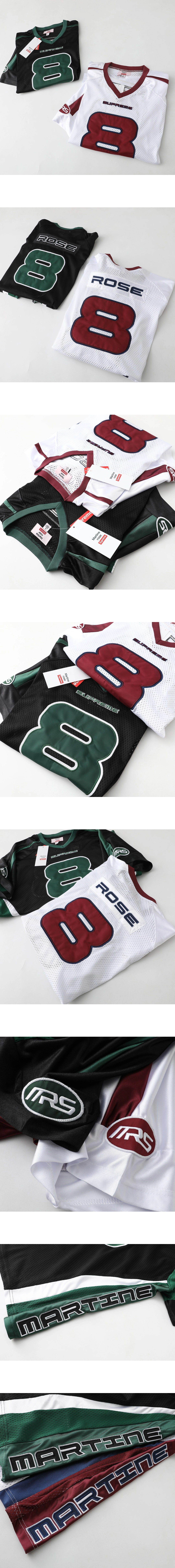 [Supreme] 남성 슈프림 x 마틴 로즈 풋볼 저지 쇼트슬리브 티셔츠